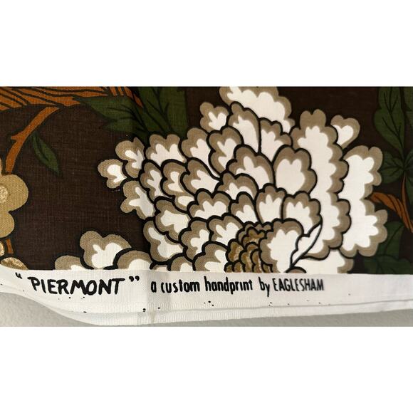 Vintage "Piermont" a custom handprint by Eaglesham Fabric 36" x 48" - Picture 3 of 4
